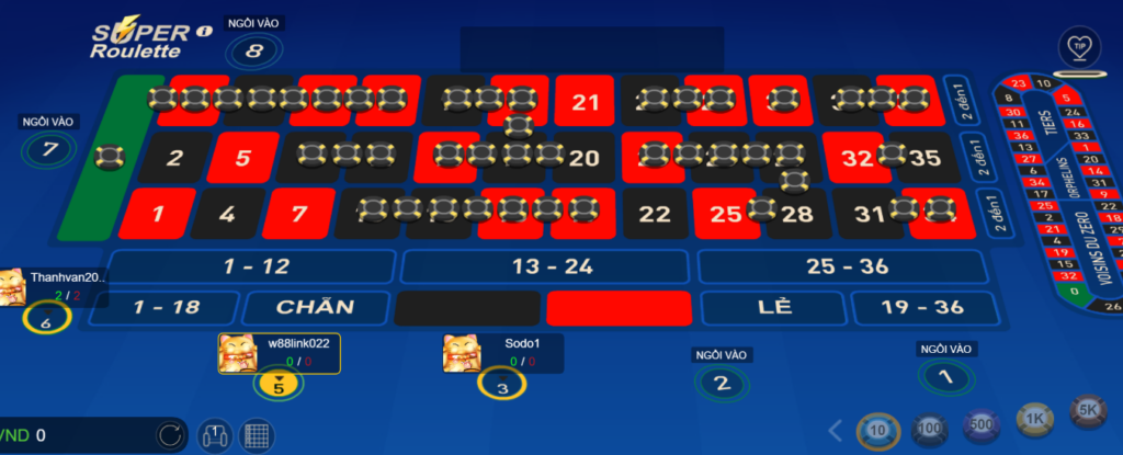 Đặt cược roulette